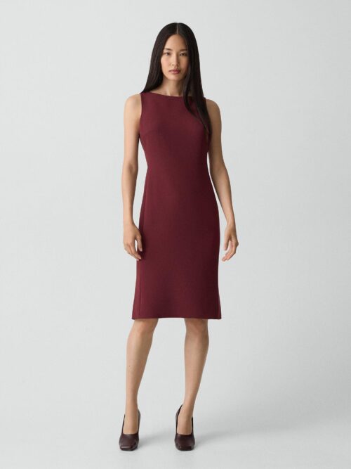 Flared Dress in Admiral Crepe