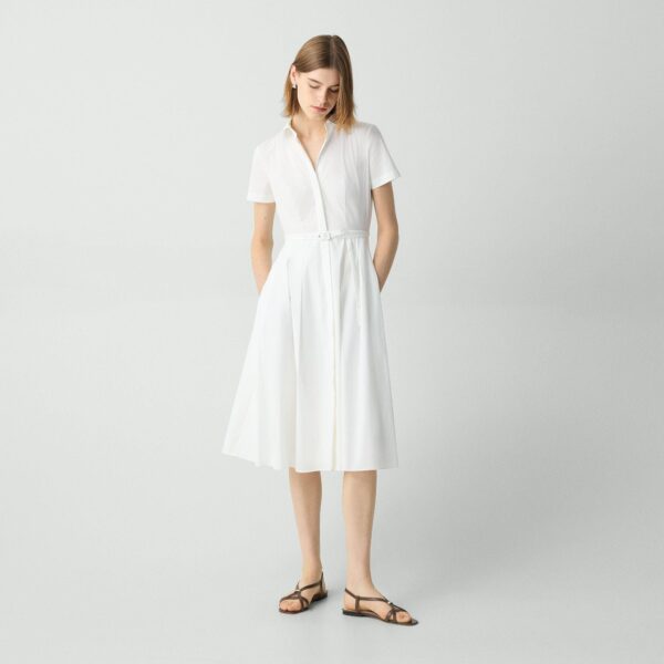 01_TH_O0204614_100_L0 Short-Sleeve Shirt Dress in Good Cotton