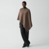 01_TH_O1011718_DAJ_L0 Draped Poncho in Felted Wool-Cashmere