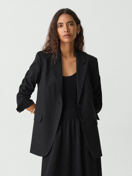 01_TH_P0303106_001_L0 Relaxed Blazer in Good Linen