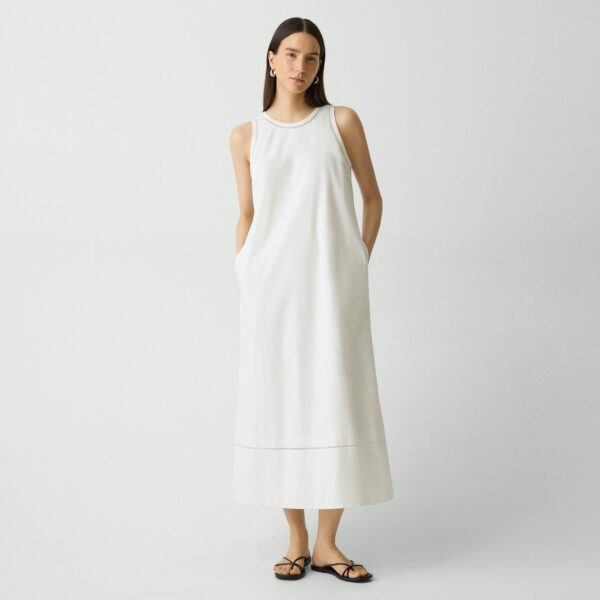 01_TH_P0504607_100_L0 Maxi Tank Dress in City Poplin