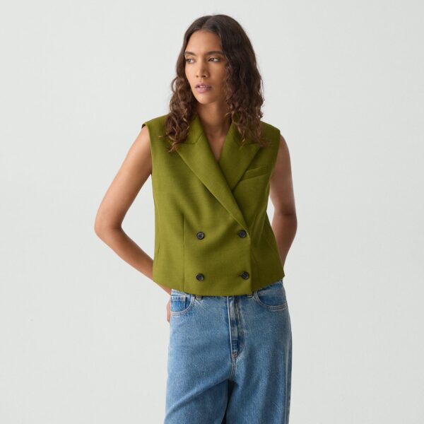 01_TH_P0605101_U86_L0 Double-Breasted Vest in City Twill