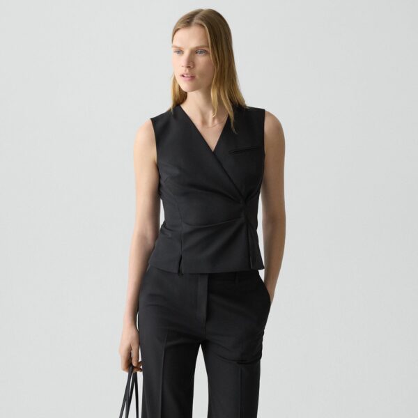 Wrap Vest in Good Wool