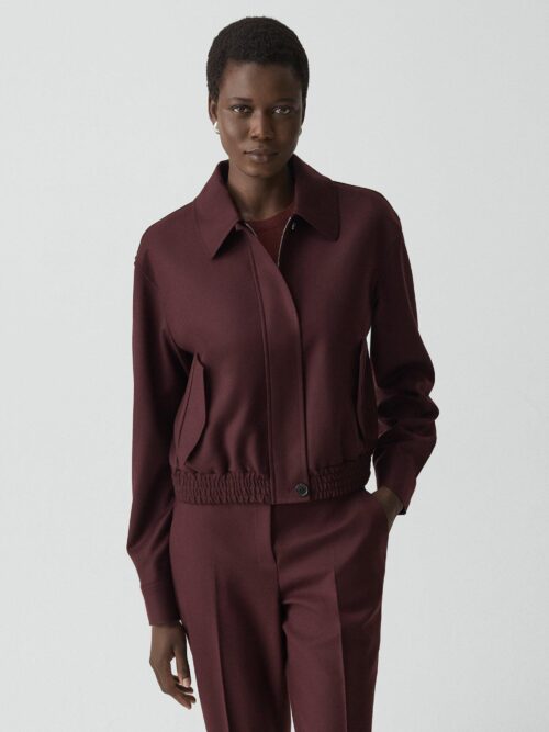 01_TH_P0801123_WVV_L0 Cropped Track Jacket in Sleek Flannel