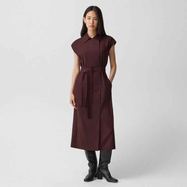 01_TH_P0801602_WVV_L0 Double-Breasted Belt Dress in Sleek Flannel