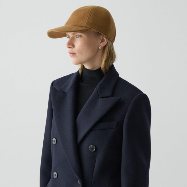 Baseball Cap in Double-Face Wool-Cashmere