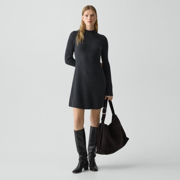 01_TH_P0911724_A00_L0 Ribbed Sweater Dress in Felted Wool-Cashmere