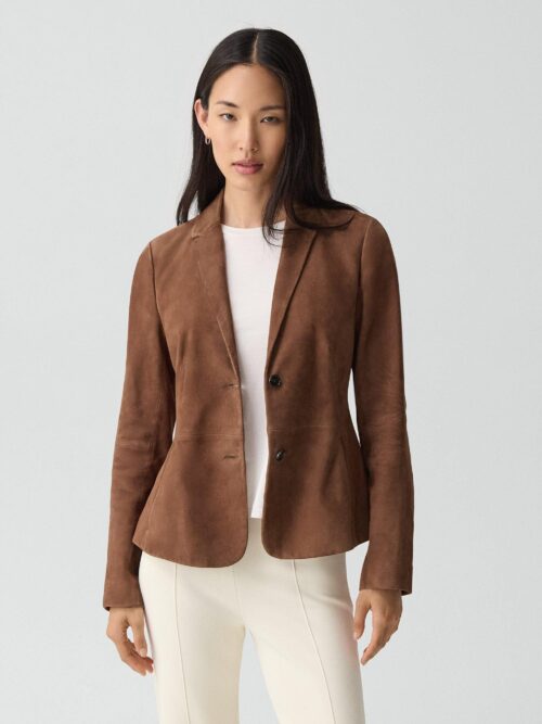 01_TH_P1000103_D3G_L0 Fitted Blazer in Suede