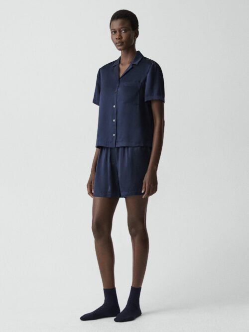 Short Pajama Set in Lounge Silk