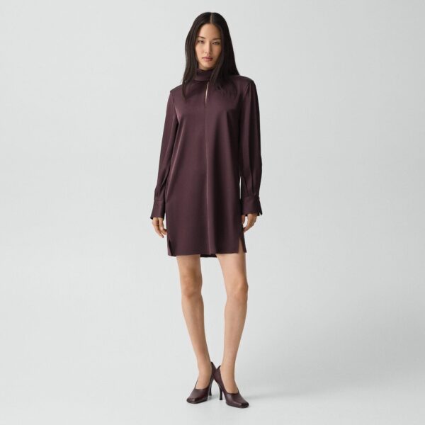 01_TH_P1009602_HFR_L0 Blouson Sleeve Dress in Satin