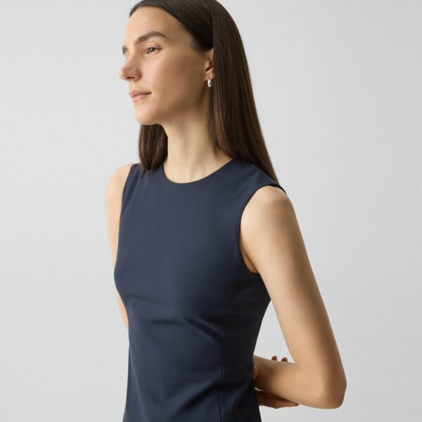 02_TH_J0701615_XLV_F0 Sleeveless Fitted Dress in Good Wool