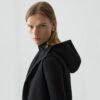 Hooded Vest in Double-Face Wool-Cashmere