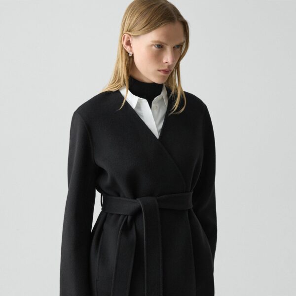 Cardigan Jacket in Double-Face Wool-Cashmere