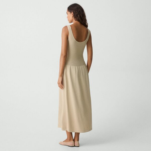 03_TH_P0314704_DJ1_D0 Midi Dress in Textured Cotton-Blend