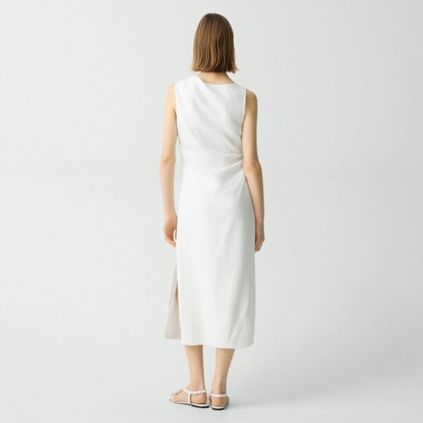 03_TH_P0403603_C05_D0 Draped Midi Dress in Linen-Viscose