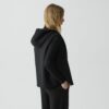 Hooded Vest in Double-Face Wool-Cashmere