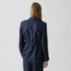 Oversized Cinch Waist Blazer in Mod Silk Twill