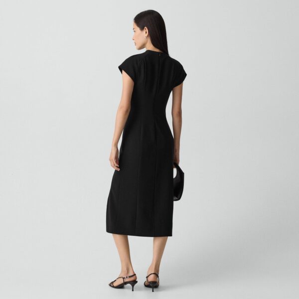 03_TH_P0709607_001_D0 Short-Sleeve Midi Dress in Admiral Crepe