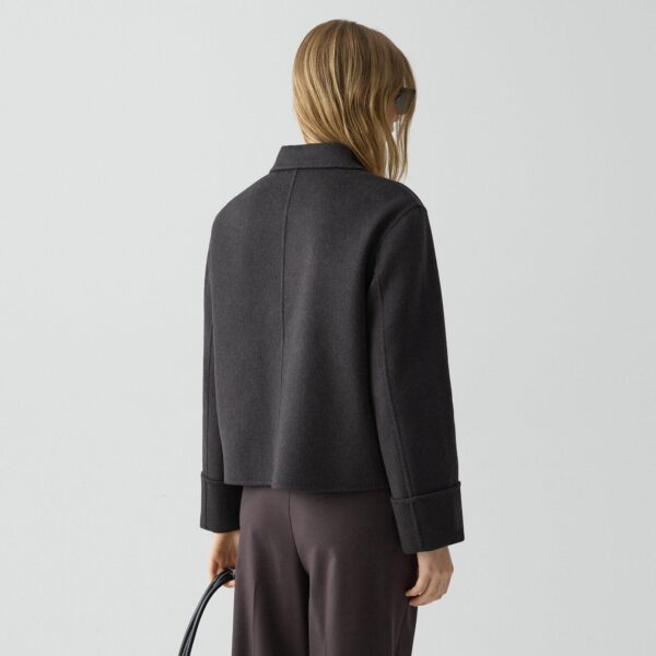 Boxy Cuff Jacket in Double-Face Wool-Cashmere
