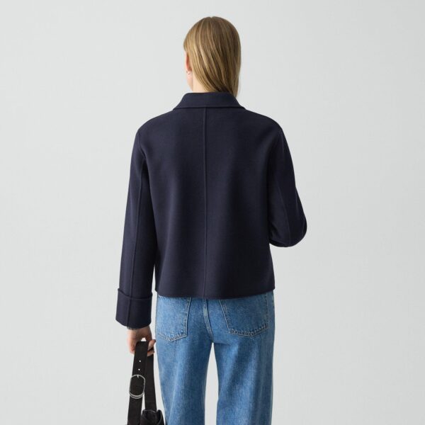 Boxy Cuff Jacket in Double-Face Wool-Cashmere