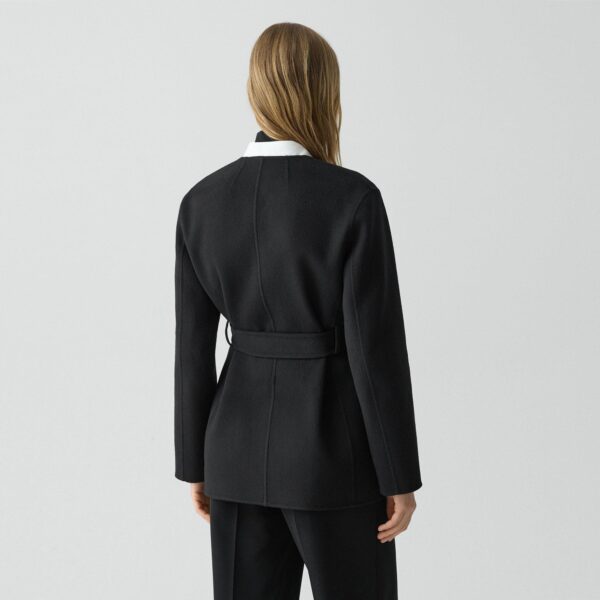 Cardigan Jacket in Double-Face Wool-Cashmere