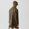 Oversized Blazer in Plaid Wool-Cashmere