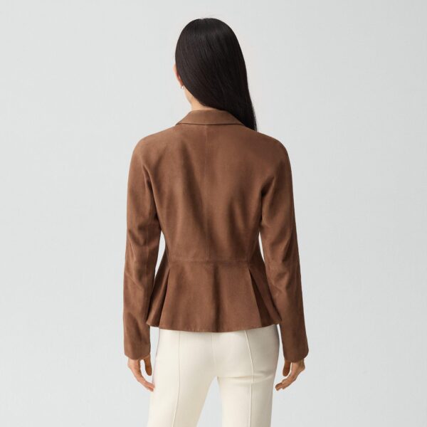 Fitted Blazer in Suede