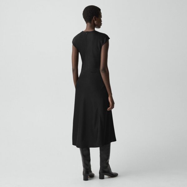 03_TH_P1009607_001_D0 Twist Bodice Dress in Satin