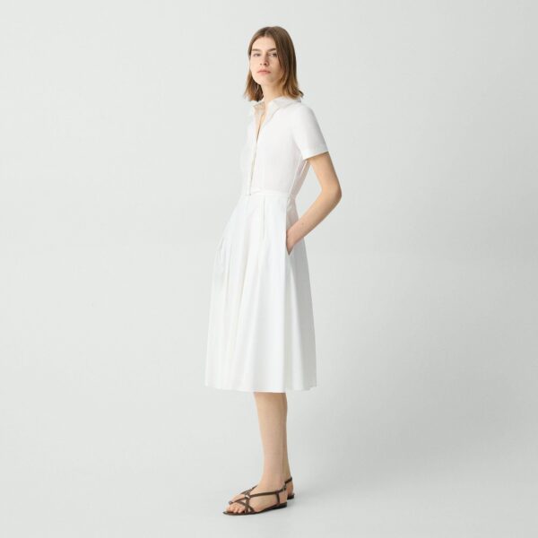 04_TH_O0204614_100_B0 Short-Sleeve Shirt Dress in Good Cotton