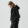 Hooded Vest in Double-Face Wool-Cashmere