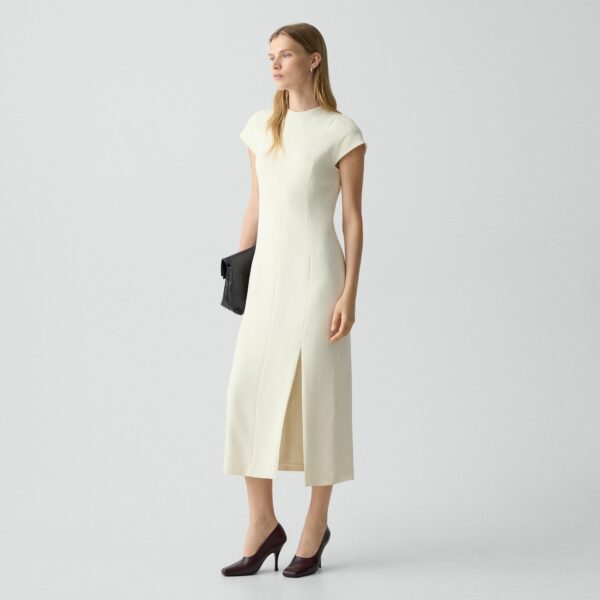 04_TH_P0709607_Y0C_B0 Short-Sleeve Midi Dress in Admiral Crepe