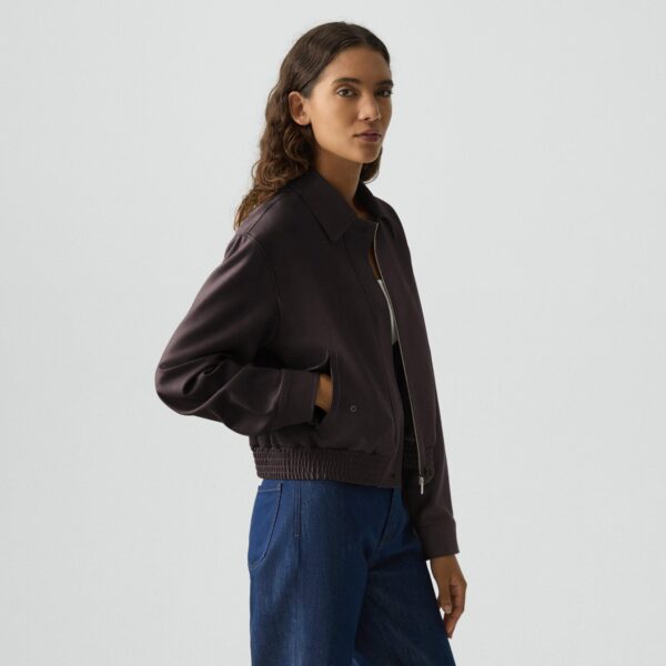 04_TH_P0801108_DAJ_B0 Cropped Track Jacket in Wool-Blend Flannel
