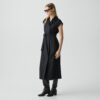 04_TH_P0801603_001_B0 Double-Breasted Belt Dress in Wool-Blend Flannel