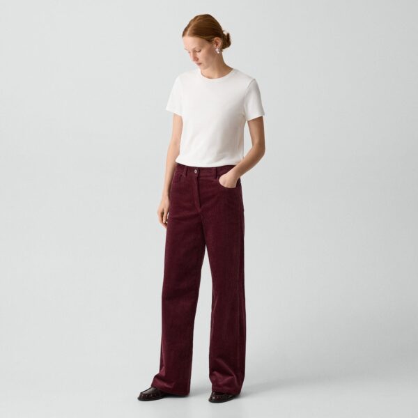 Straight-Leg Five Pocket Pant in Corduroy