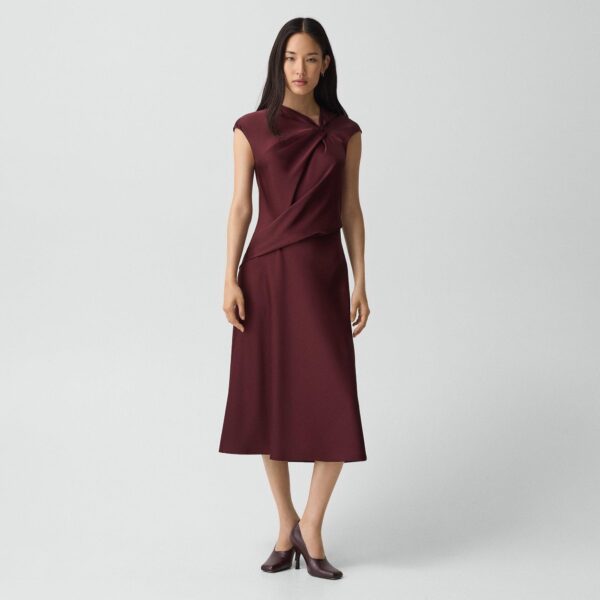 04_TH_P1009607_H3A_B0 Twist Bodice Dress in Satin