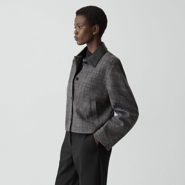 04_TH_P1101102_QDY_B0 Curve Sleeve Jacket in Malfile Wool