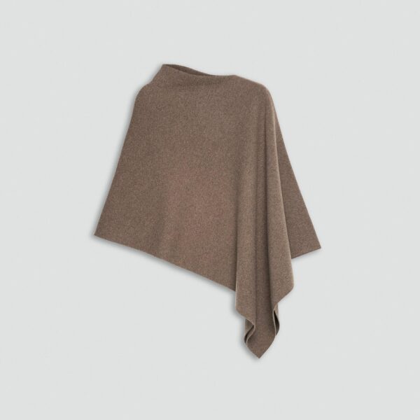 05_TH_O1011718_DAJ_0 Draped Poncho in Felted Wool-Cashmere