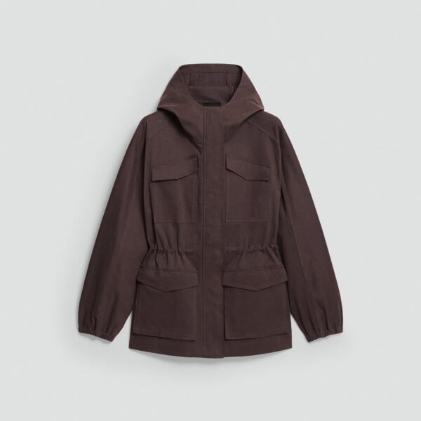 05_TH_P0804402_DAJ_0 Cinched Windbreaker Jacket in Brushed Chino