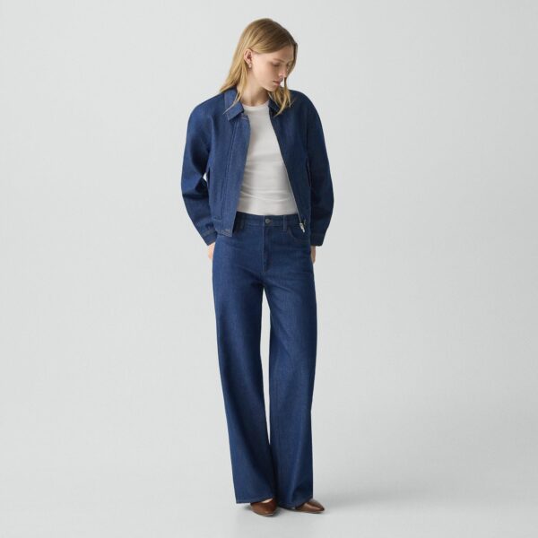 06_TH_P0704106_G03_I0 Cropped Track Jacket in Relaxed Denim