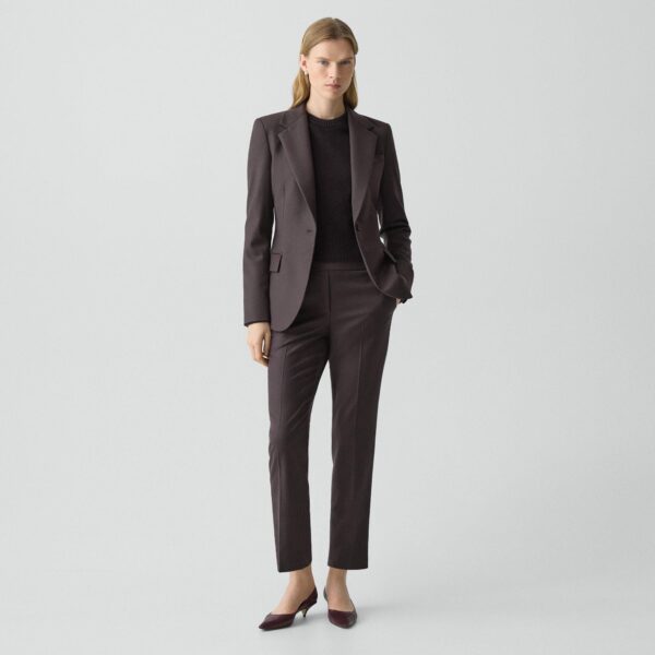 Lynnia Blazer in Sleek Flannel