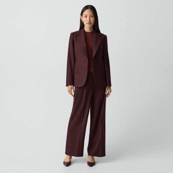 Lynnia Blazer in Sleek Flannel