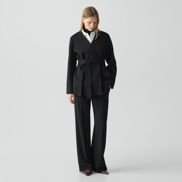 Cardigan Jacket in Double-Face Wool-Cashmere